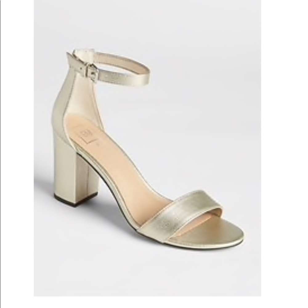Gap Gold Ankle Strap Sandals